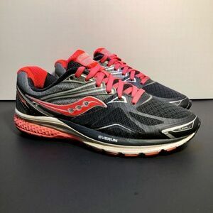 Womens SAUCONY Ride 9 Gray Running Shoes / Size 7.5